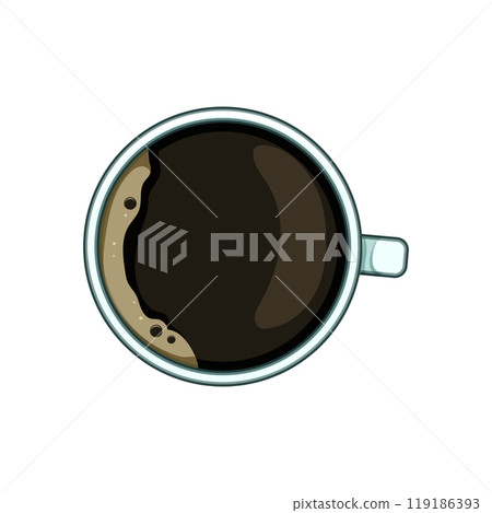 handle coffee cup top cartoon vector illustration handle coffee cup top cartoon vector illustration 119186393