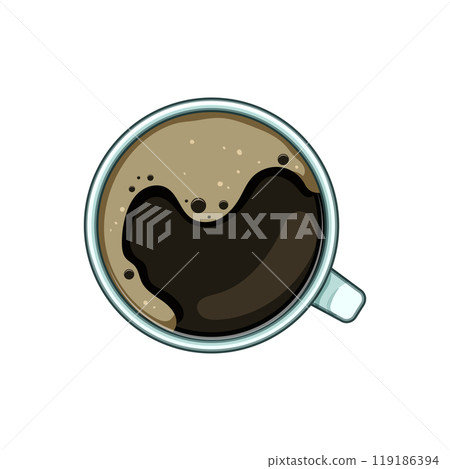 insulated coffee cup top cartoon vector illustration 119186394