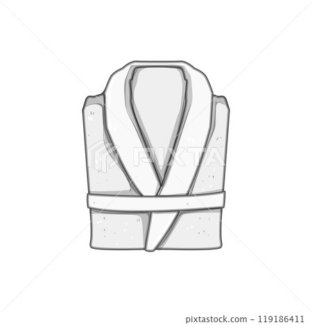 absorbent bathrobe cartoon vector illustration 119186411