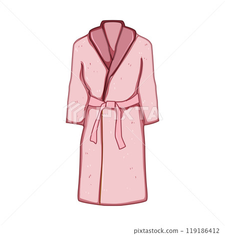 warm bathrobe cartoon vector illustration 119186412