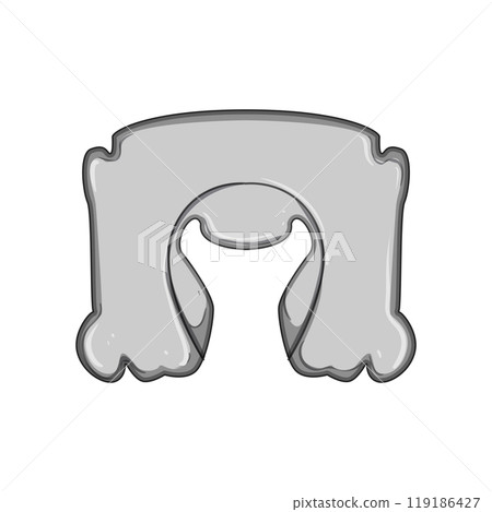 support airplane pillow cartoon vector illustration 119186427