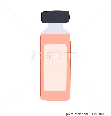 healthcare vaccine vial cartoon vector illustration 119186495