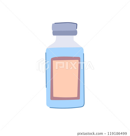 medicine vaccine vial cartoon vector illustration 119186499
