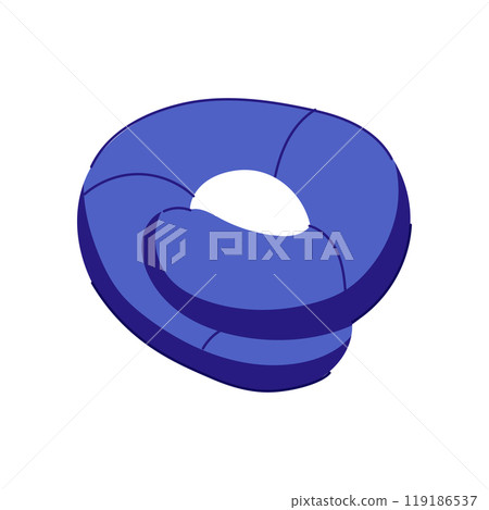 support travel pillow cartoon vector illustration 119186537