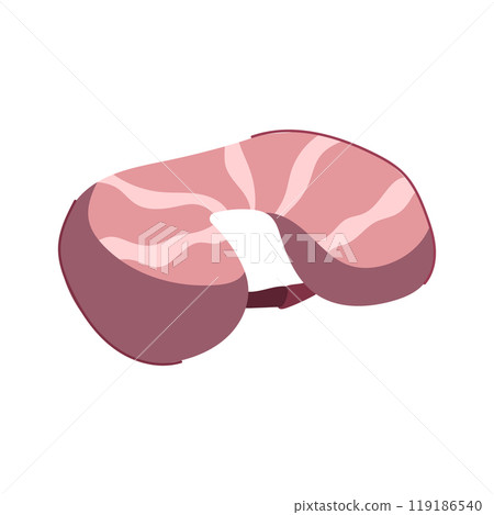 neck travel pillow cartoon vector illustration 119186540