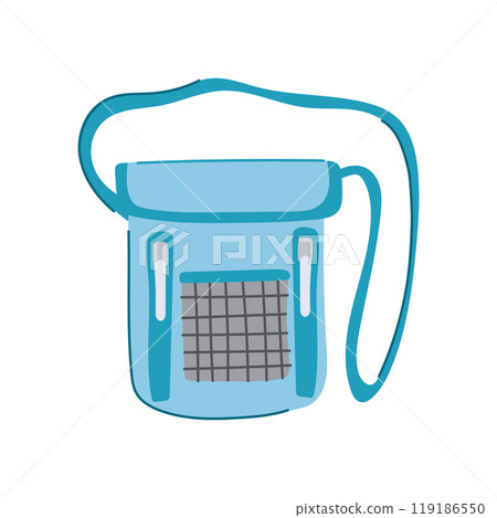 convenient travel neck pouch cartoon vector illustration 119186550