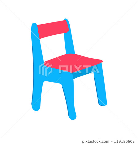 portable toddlier chair cartoon vector illustration 119186602