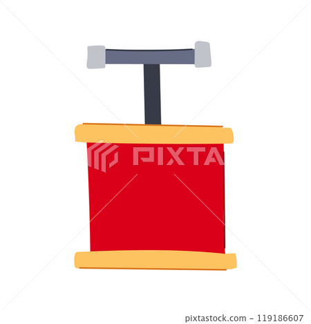 shockwave tnt bomb cartoon vector illustration 119186607