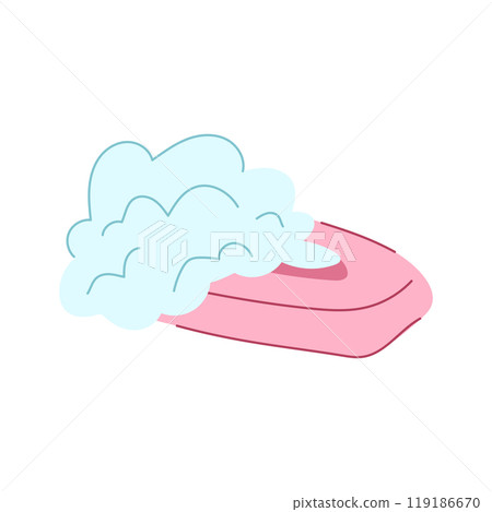 bacteria soap antibacterial cartoon vector illustration 119186670
