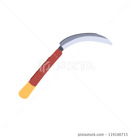 sharpen scythe cartoon vector illustration 119186715