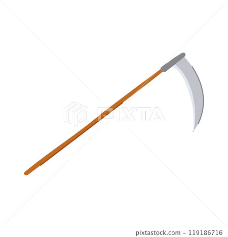 swing scythe cartoon vector illustration 119186716