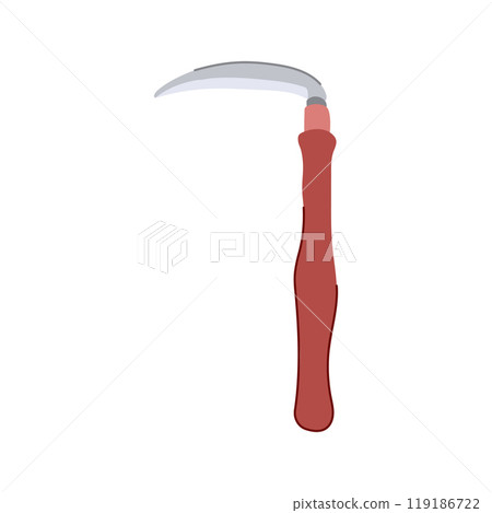 farming scythe cartoon vector illustration 119186722