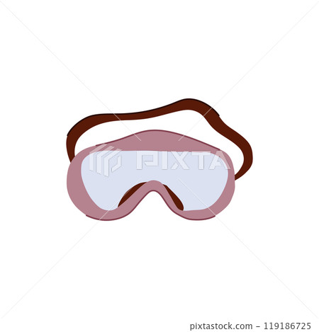 secure safety glasses medical cartoon vector illustration secure safety glasses medical cartoon vector illustration 119186725