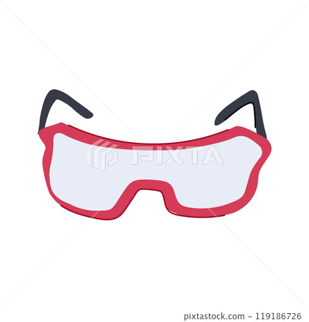 fit safety glasses medical cartoon vector illustration fit safety glasses medical cartoon vector illustration 119186726