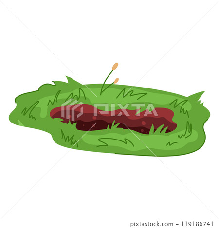 trench pit cartoon vector illustration 119186741