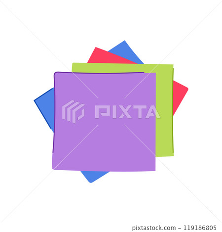 notes memo paper cartoon vector illustration 119186805