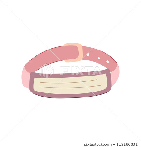 emergency medical bracelet cartoon vector illustration 119186831