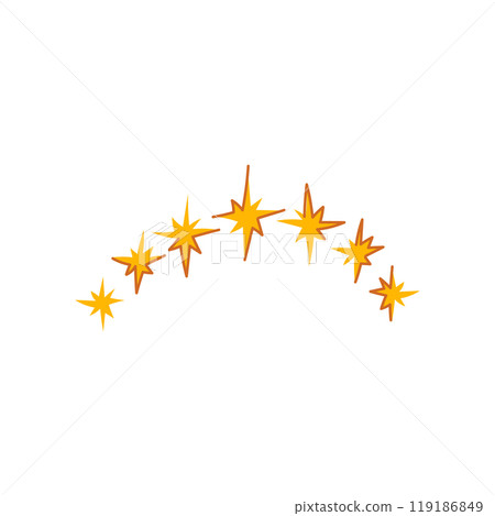 wonder magic star arch cartoon vector illustration 119186849