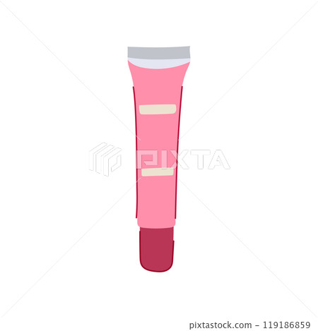 vegan lip gloss cartoon vector illustration 119186859