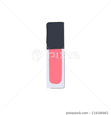 tinted lip gloss cartoon vector illustration 119186861