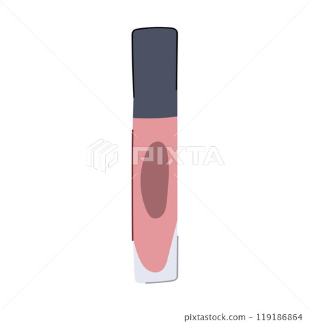 sheer lip gloss cartoon vector illustration 119186864