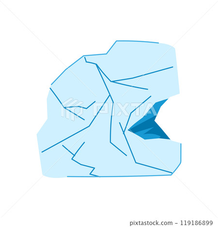 freeze ice crack cartoon vector illustration freeze ice crack cartoon vector illustration 119186899