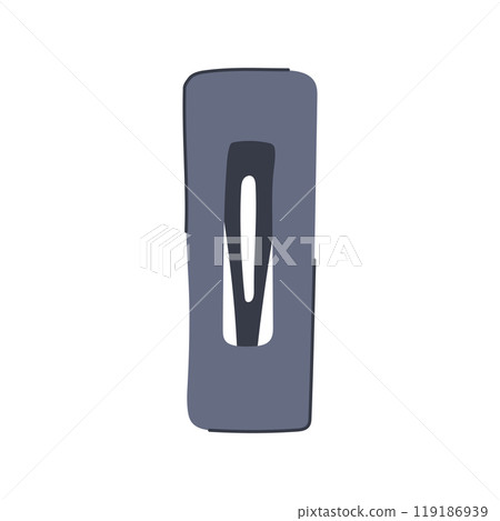 ponytail hair clip cartoon vector illustration 119186939