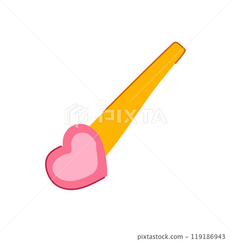 fashion hair clip cartoon vector illustration fashion hair clip cartoon vector illustration 119186943
