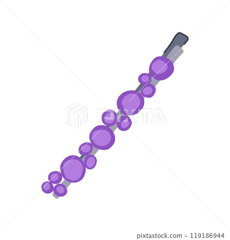 accessory hair clip cartoon vector illustration 119186944
