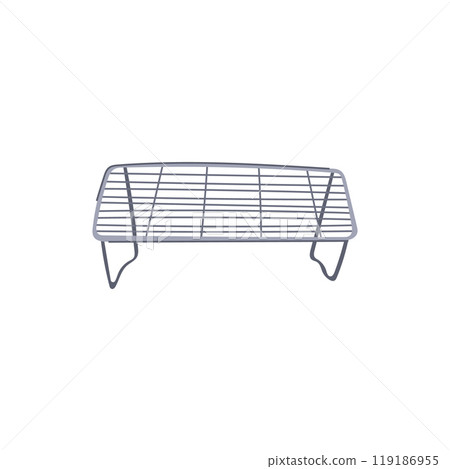 cooking grill rack cartoon vector illustration 119186955