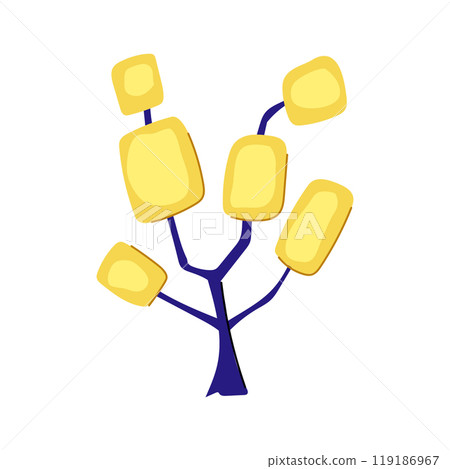 mystical fantasy magic tree cartoon vector illustration mystical fantasy magic tree cartoon vector illustration 119186967