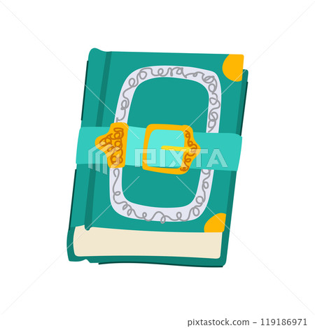 prophecy fantasy book cartoon vector illustration 119186971