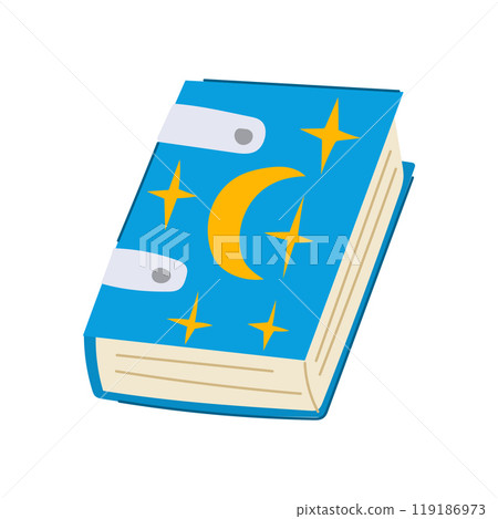 spells fantasy book cartoon vector illustration 119186973