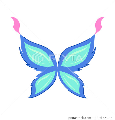 iridescent fairy wings cartoon vector illustration iridescent fairy wings cartoon vector illustration 119186982