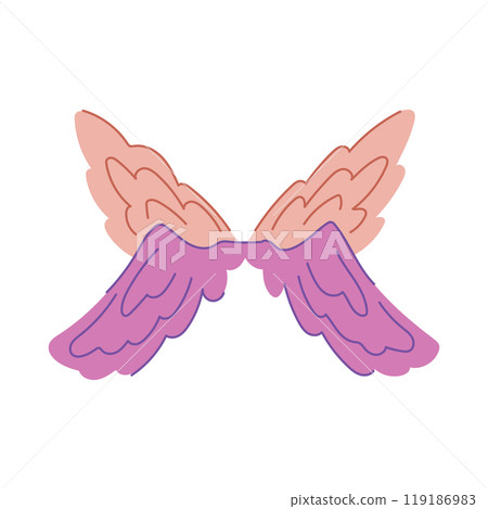 translucent fairy wings cartoon vector illustration translucent fairy wings cartoon vector illustration 119186983