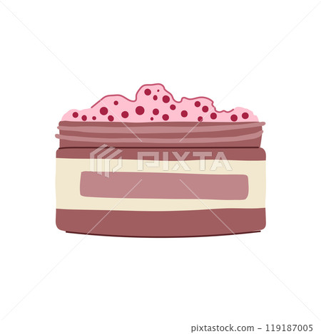 rejuvenate exfoliating scrub cartoon vector illustration 119187005