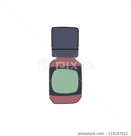 scent essential oil bottle cartoon vector illustration 119187022