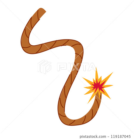 pyrotechnics dynamite fuse cartoon vector illustration pyrotechnics dynamite fuse cartoon vector illustration 119187045