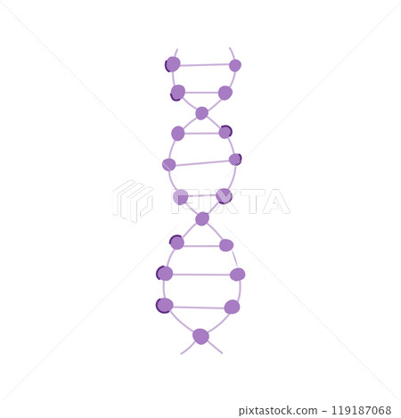 helix dna spiral cartoon vector illustration 119187068