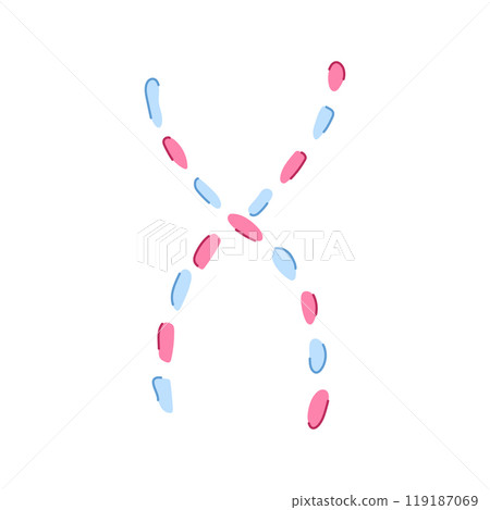 replication dna spiral cartoon vector illustration 119187069