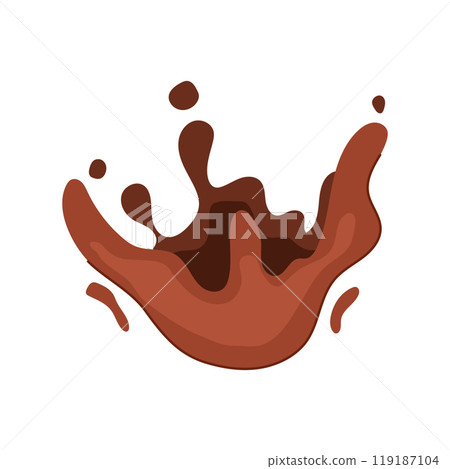 rich chocolate splash cartoon vector illustration rich chocolate splash cartoon vector illustration 119187104