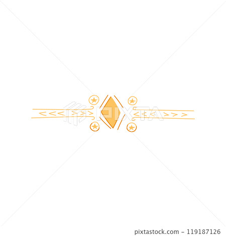 galaxy celestial divider border cartoon vector illustration 119187126