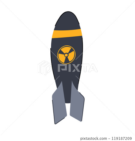 explosion atomic bomb cartoon vector illustration explosion atomic bomb cartoon vector illustration 119187209