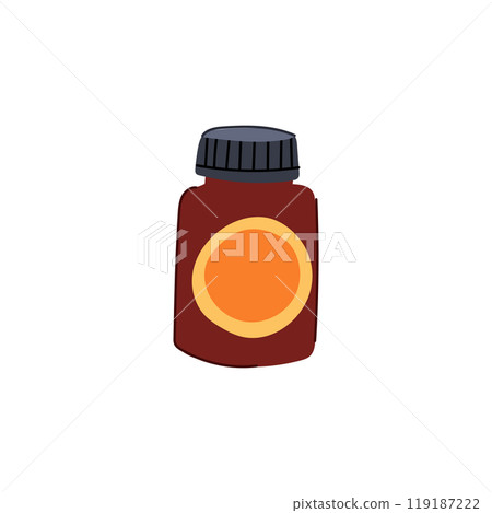 infection antibiotic pills cartoon vector illustration 119187222