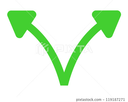 Split Arrow 1 (Green) Split Arrow 1 (Green) 119187271