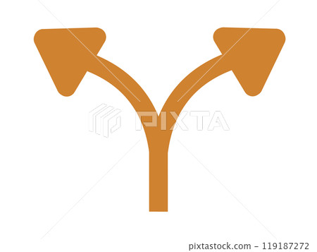 Split Arrow 2 (Orange) Split Arrow 2 (Orange) 119187272