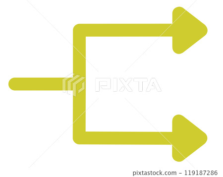 Two-way arrow 3 (yellow) Two-way arrow 3 (yellow) 119187286