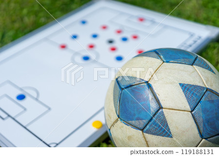 Soccer ball and strategy board 119188131