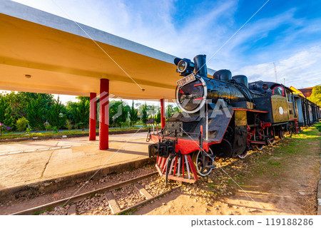 An old railway station in Dalat, Vietnam. 119188286