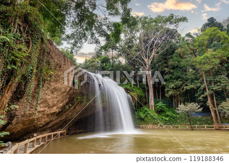 Prenn waterfall. Beautiful Prenn waterfall in Vietnam Prenn waterfall. Beautiful Prenn waterfall in Vietnam 119188346